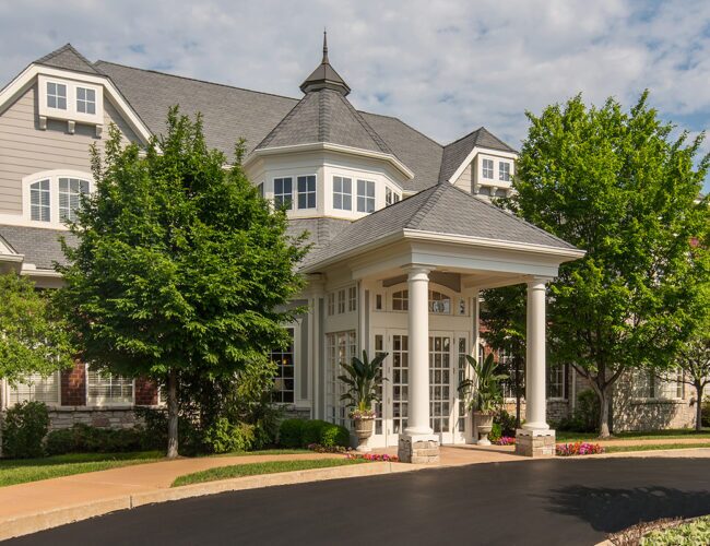 front entrance of Parc Provence