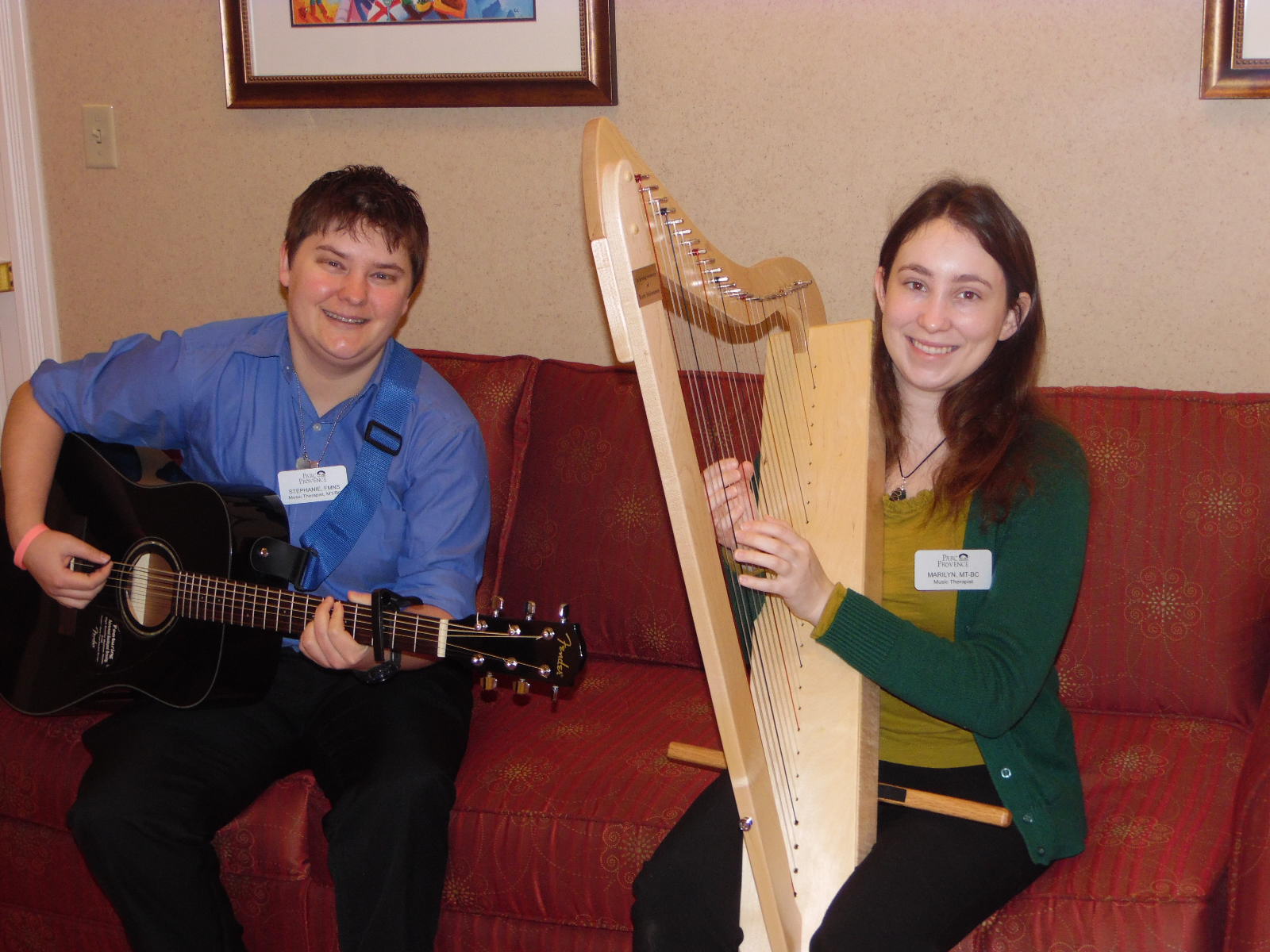 Music Therapists play for residents at Parc Provence