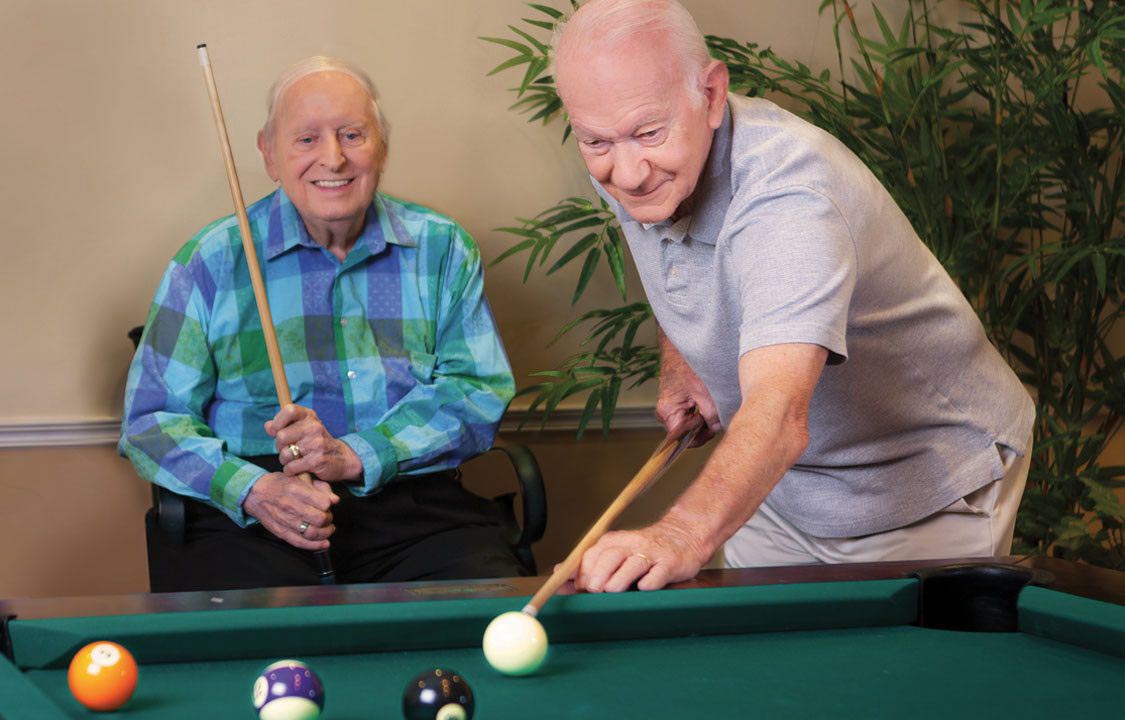 Parc Provence Memory Care Activities Billiards