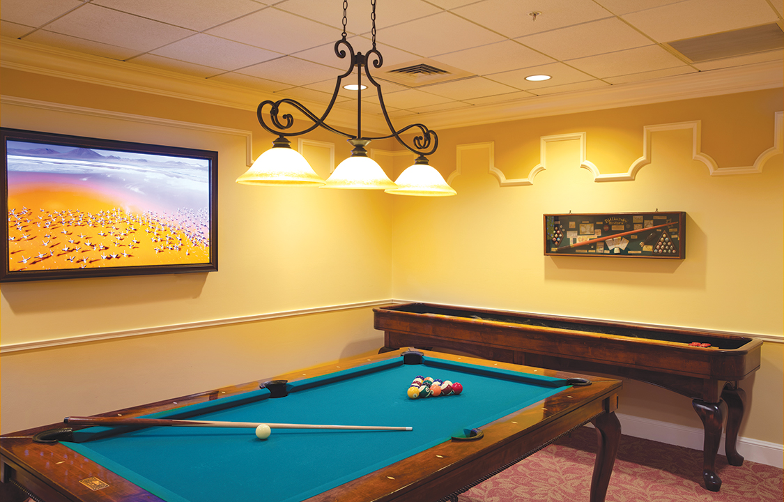 Parc Provence Memory Care Skilled Nursing Community Billiards