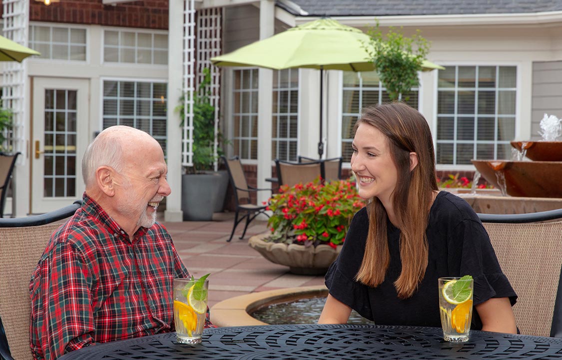 Parc Provence Memory Care Activities Patio