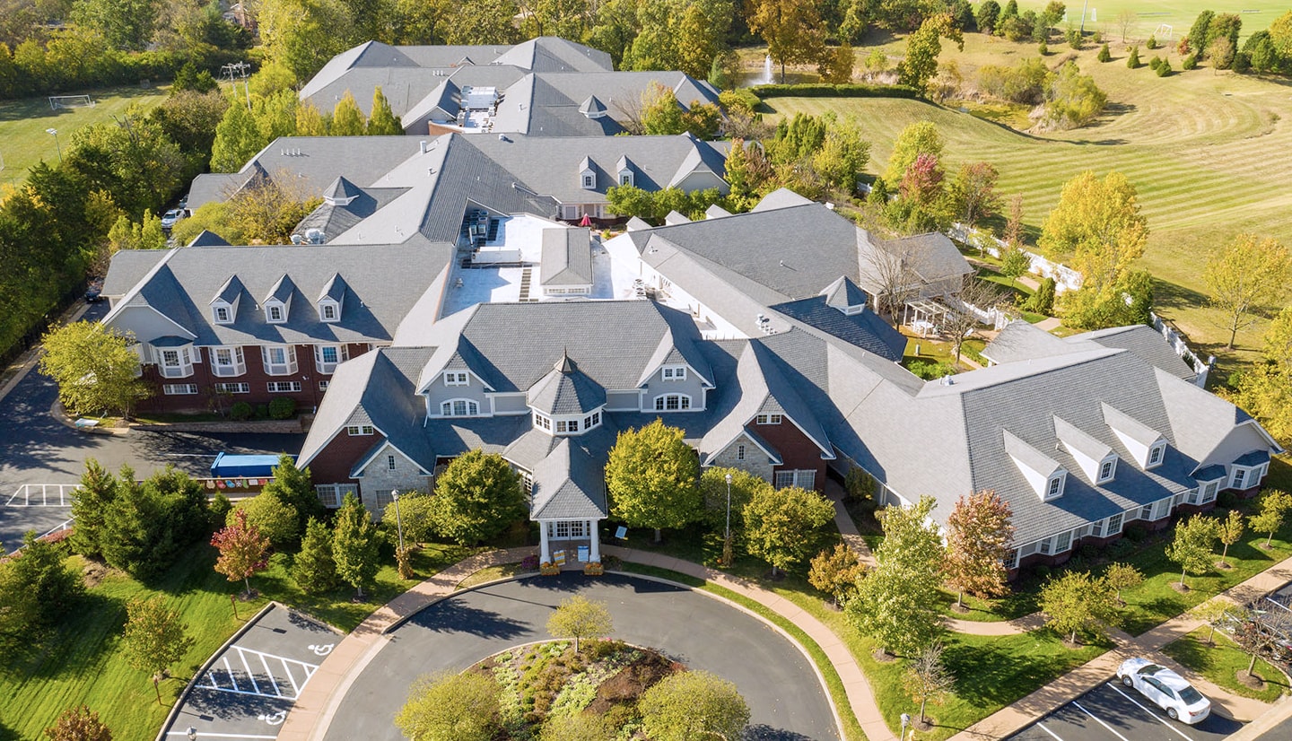 Aerial view of Parc Provence facility.
